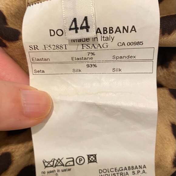 Dolce & Gabbana Silk Leopard Print Blouse - Picture 6 of 10